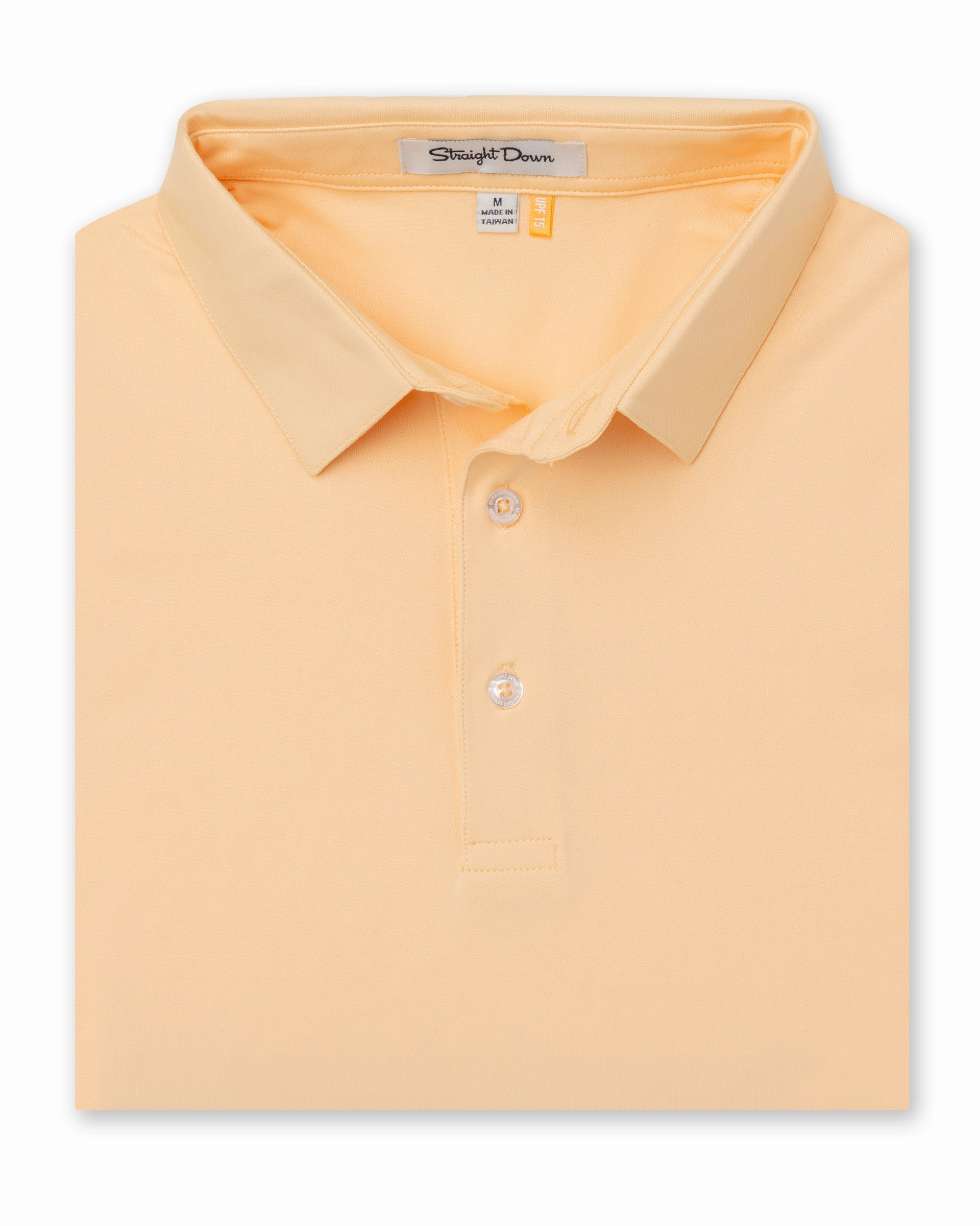 Spring Summer GarmentWashed Texture Sullivan Polo - Cantaloupe