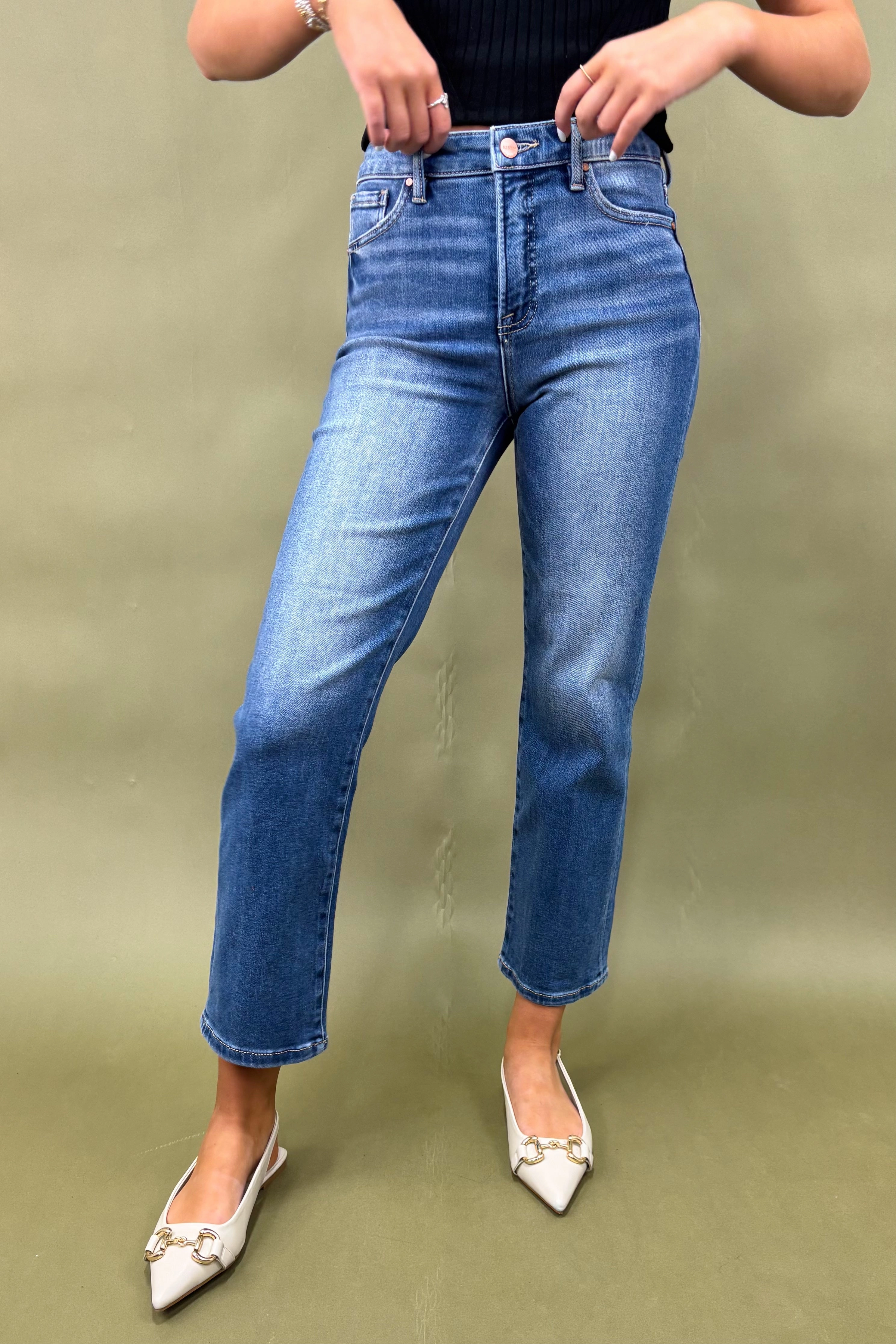 The Elle Straight Jean Non Slip Waist Grip Everyday Essential