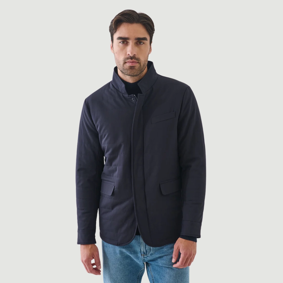 Nucleo Zip Jacket (Dark Navy) Low Maintenance Fabric
