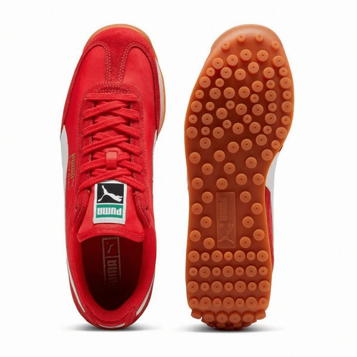 Puma Men's Easy Rider Vintage PUMA Red/PUMA White Sculpted stability Statement flair