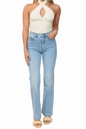 Fashion Essential Pyramid Jean in Azurina  Blue