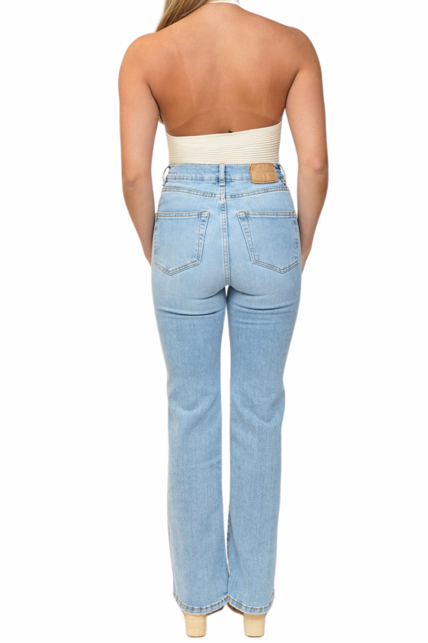 Stay Stylish Professional Wear Weekend Warrior Pyramid Jean in Azurina  Blue