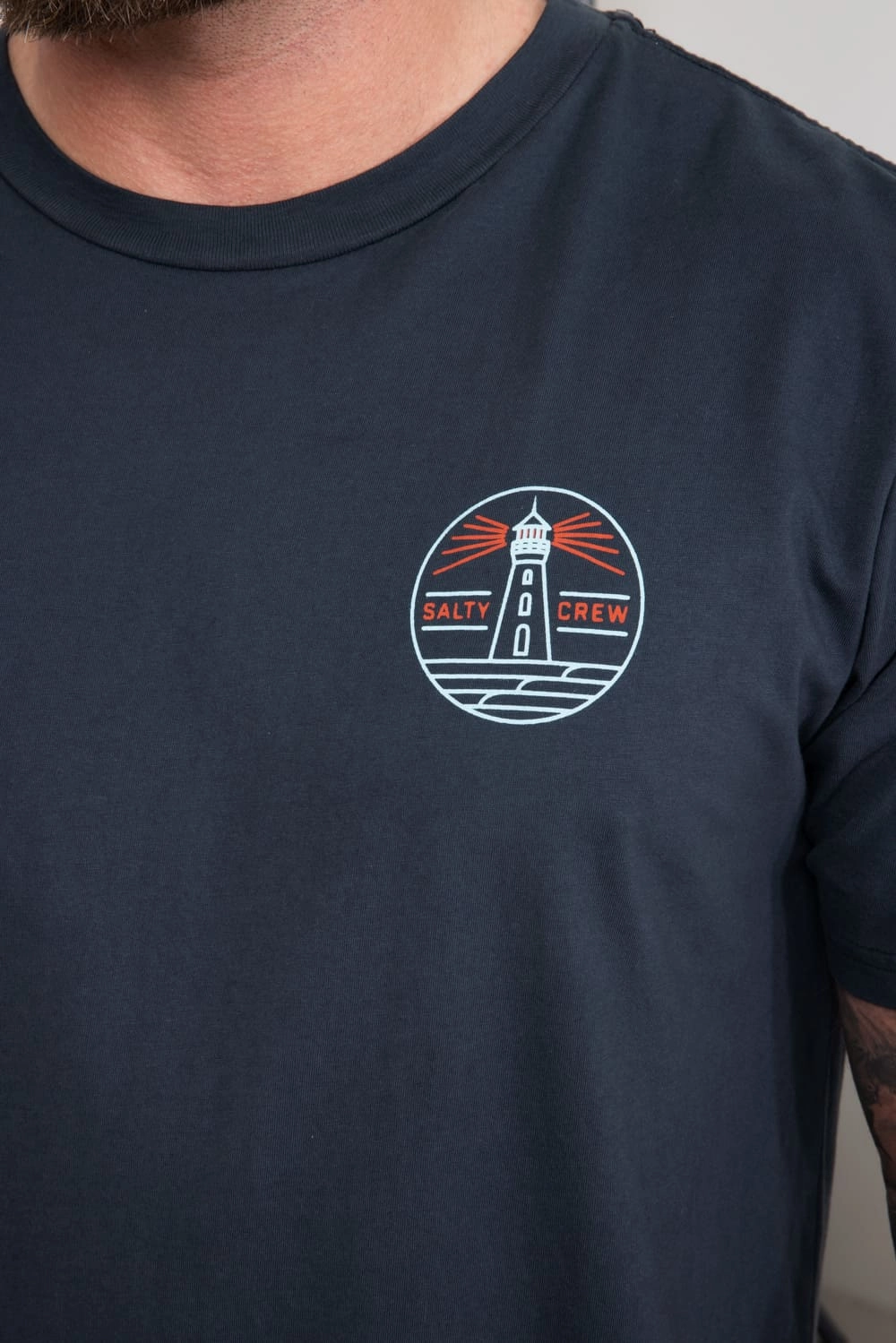 AdvancedMoistureManagement Salty Crew Lookout T-Shirt for Men in Vintage Black | 20035833-VTNGBLACK