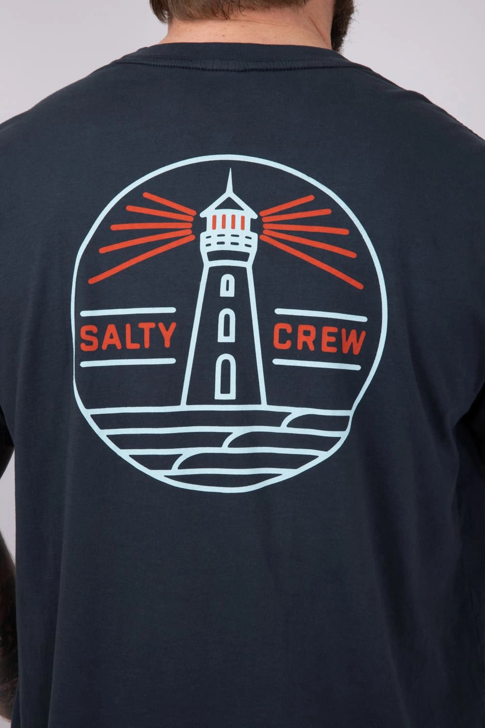 Salty Crew Lookout T-Shirt for Men in Vintage Black | 20035833-VTNGBLACK Universal Silhouette Low Impact Processing