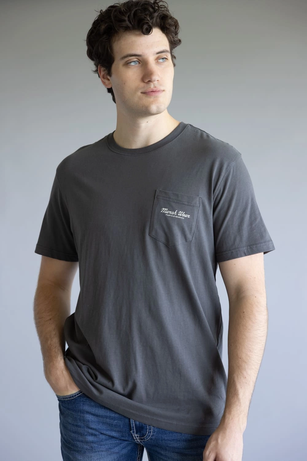 Marsh Wear Parts & Service T-Shirt for Men in Ash Grey | MWT1100-ASH Layering Must-Have