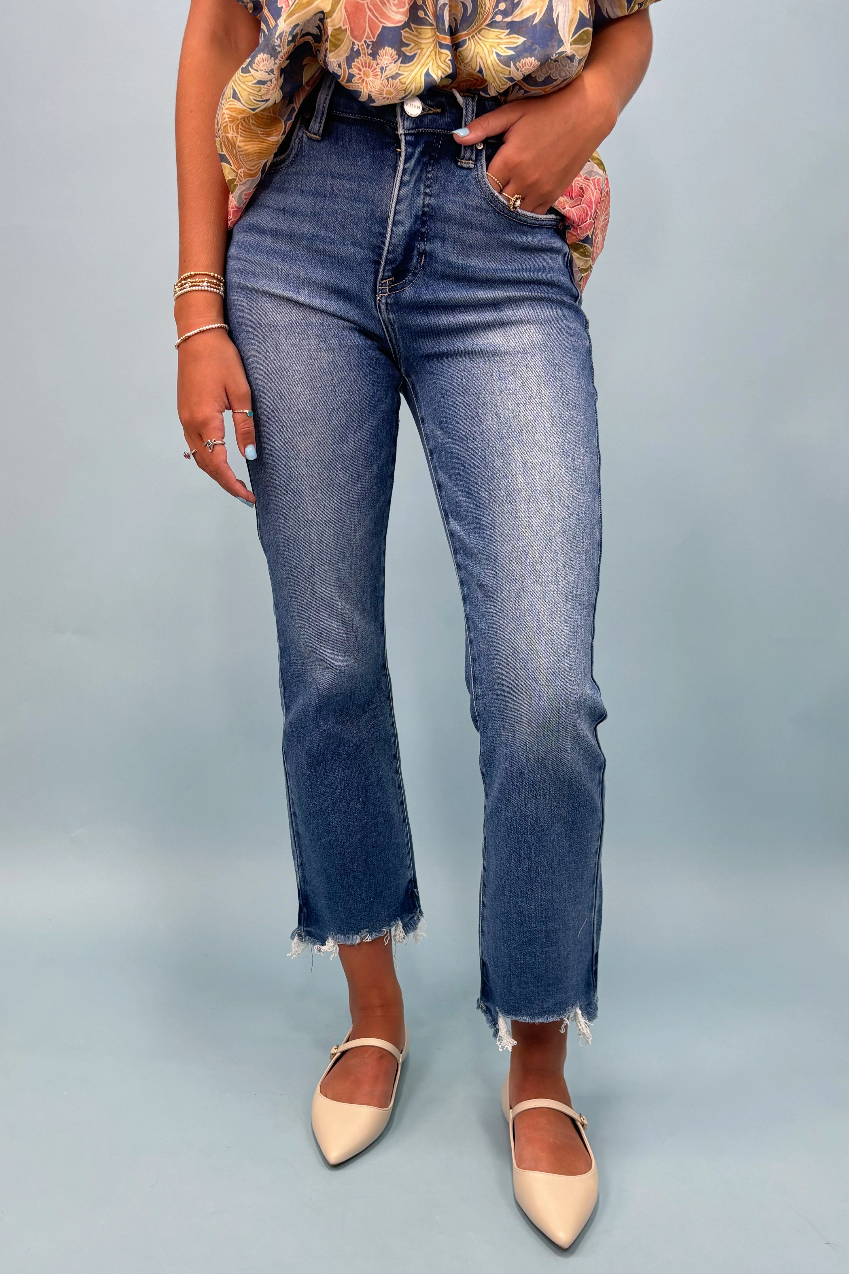 SlimFit The Maxine Crop Flare Jeans