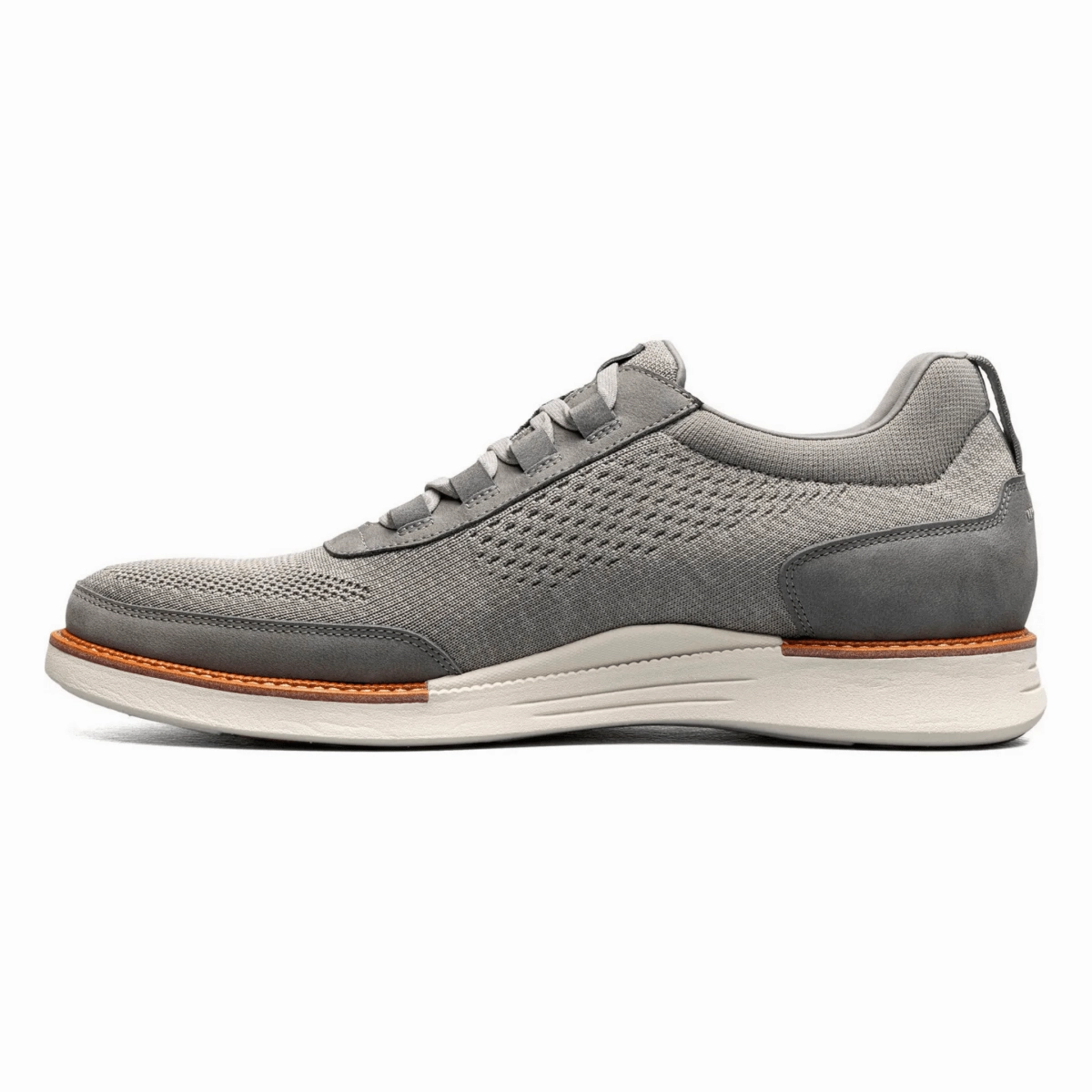 Florsheim Men's Launch Knit Elastic Grey Fashion Accent Regular Walk