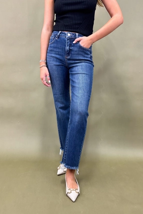 The Jenna Crop Straight Jeans stain resistant coating Multipurpose Design