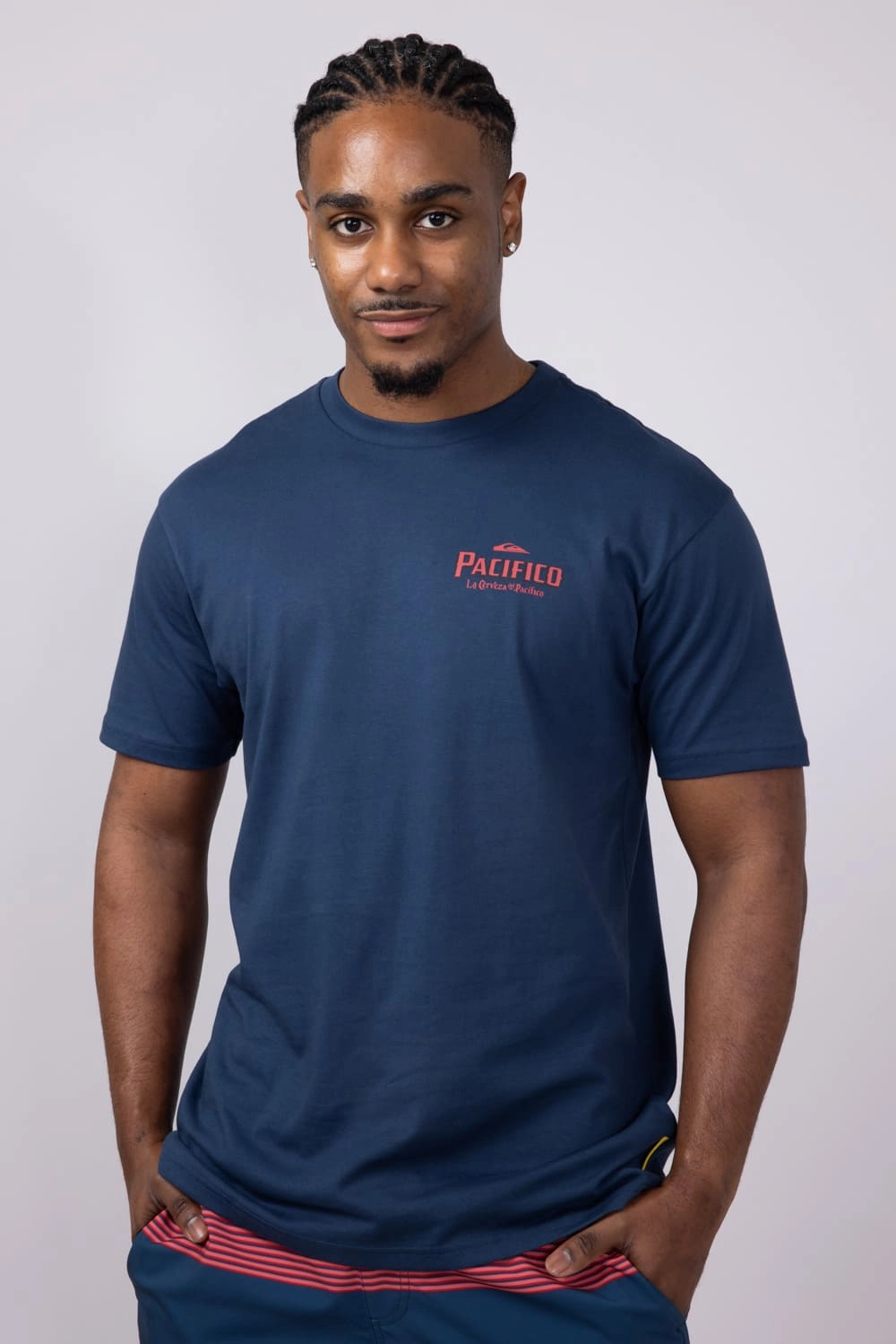 Outdoor Style Trend Quiksilver Pacifico Search For Beauty T-Shirt for Men in Navy | QSM15ST257-NVY