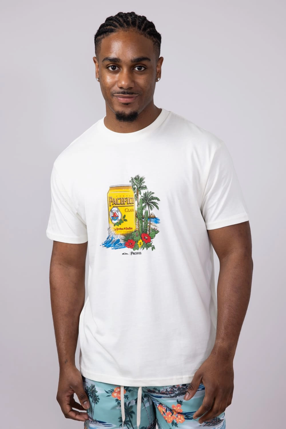 Everyday Fashion Quiksilver Pacifico Sunstroke T-Shirt for Men in Off White | QSM25ST308-TFU