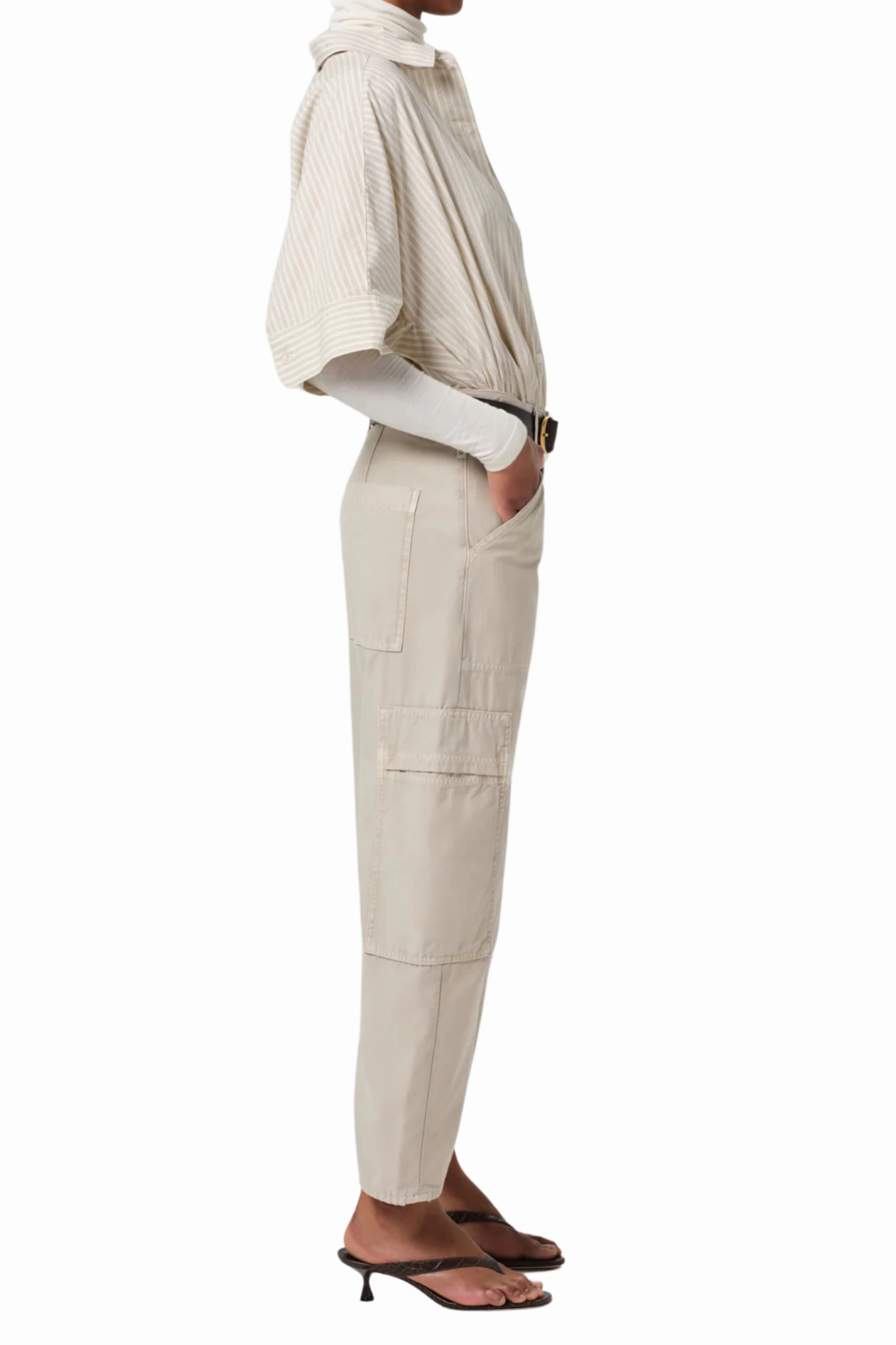 Erasable Logo Patch Quick Cool Marcelle Cargo in Burnished Quartz