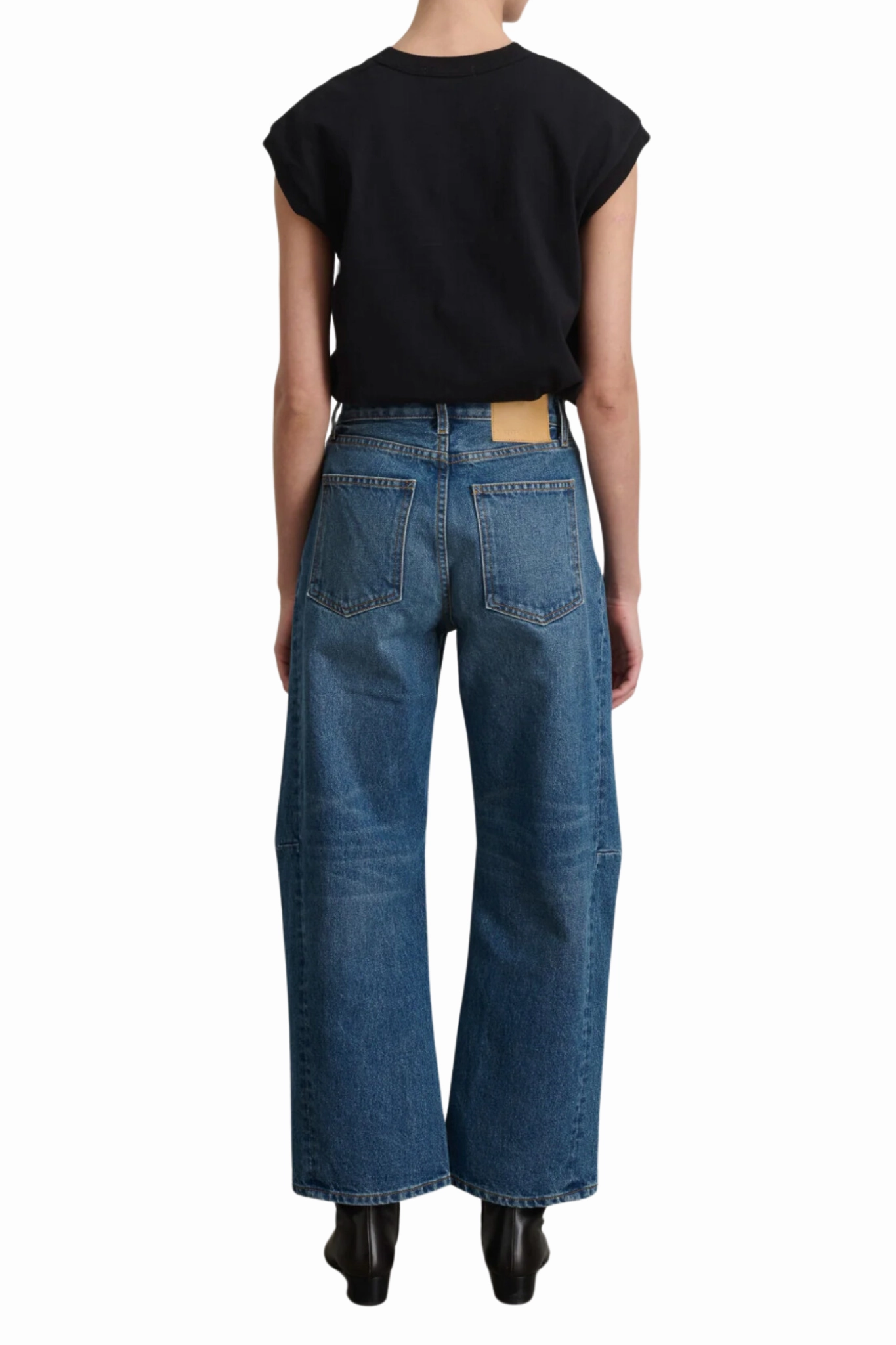 Slim Lasso in Liesl Blue Anti Static Material Blend Evening Stroll Stretch Breathable