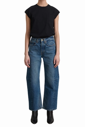 Comfortable Waist Slim Lasso in Liesl Blue