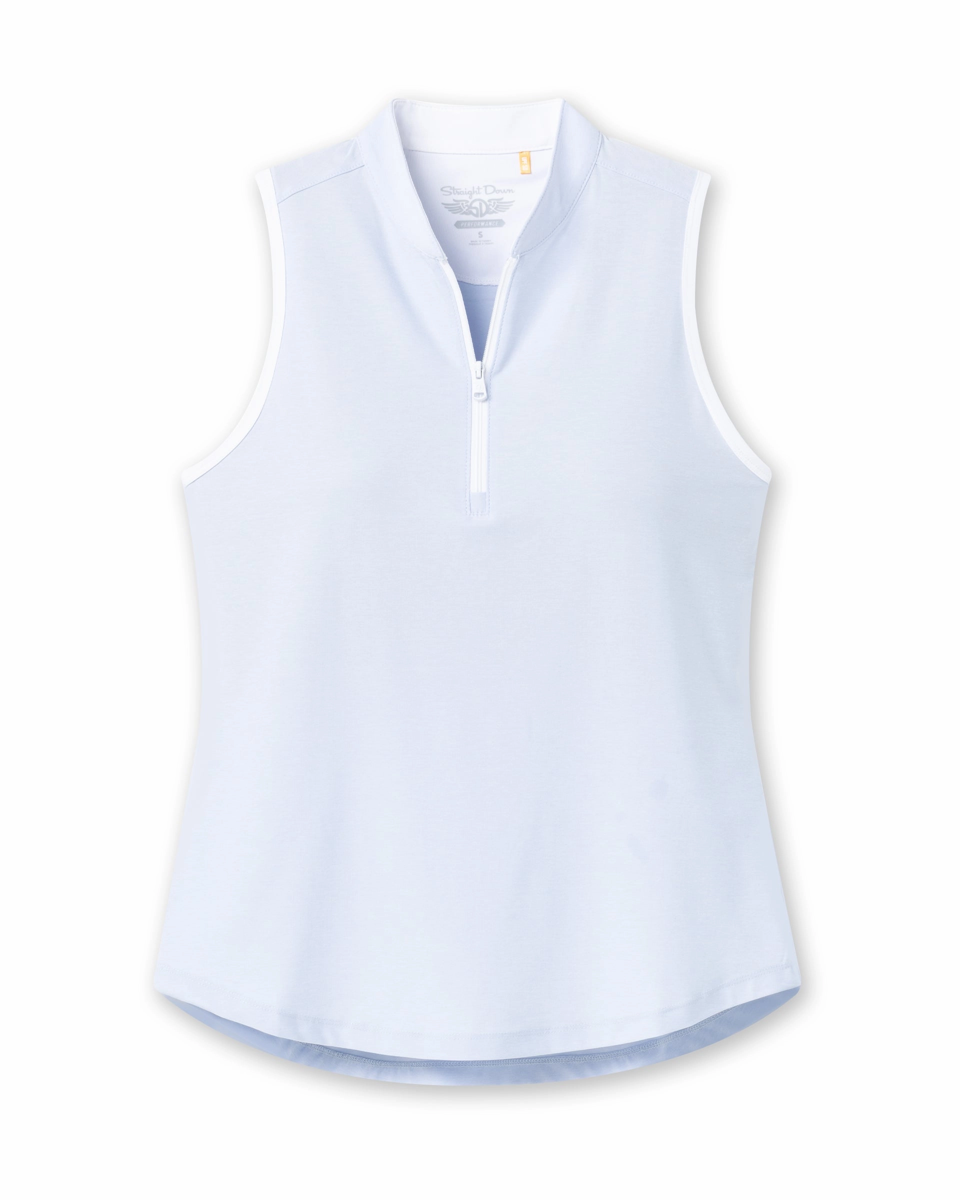 Comfy Design Regal Sleeveless Polo - Powder