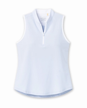 Casual Essentials Quick-Dry Tech Regal Sleeveless Polo - Powder