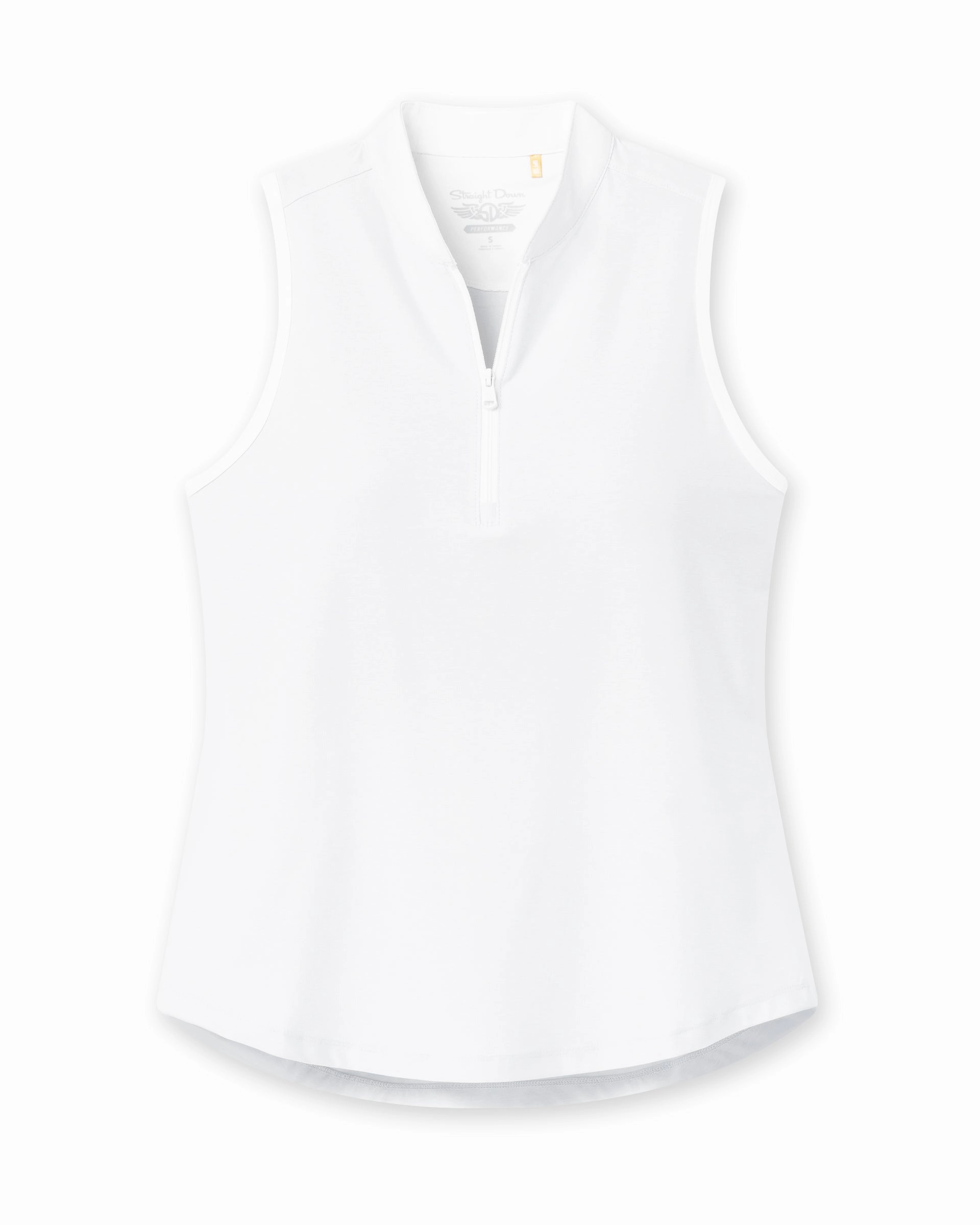 UV-Resistant Colorfast Dye Process Regal Sleeveless Polo - White