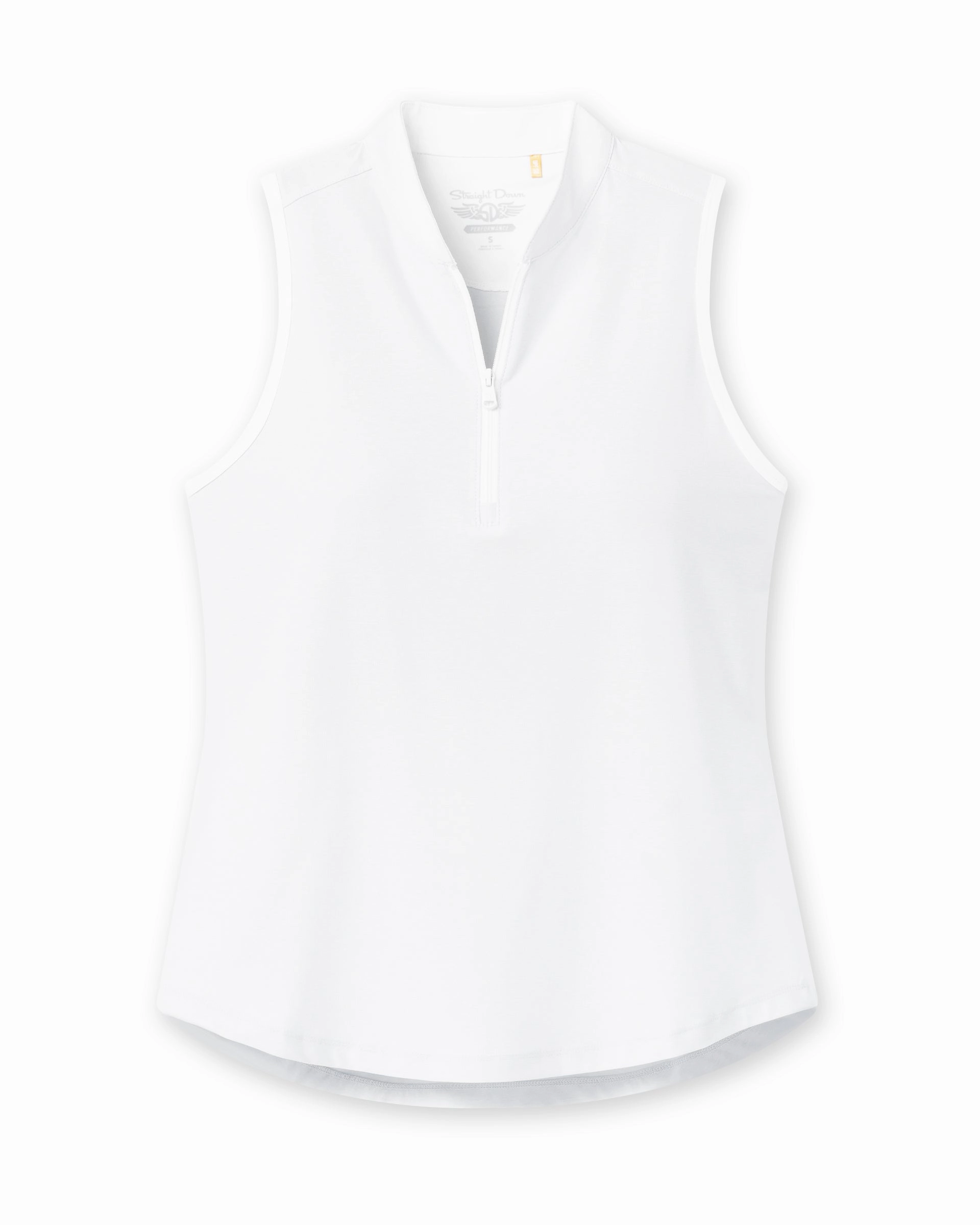Regal Sleeveless Polo - White Twill Tape Reinforcement Sporty Wearable