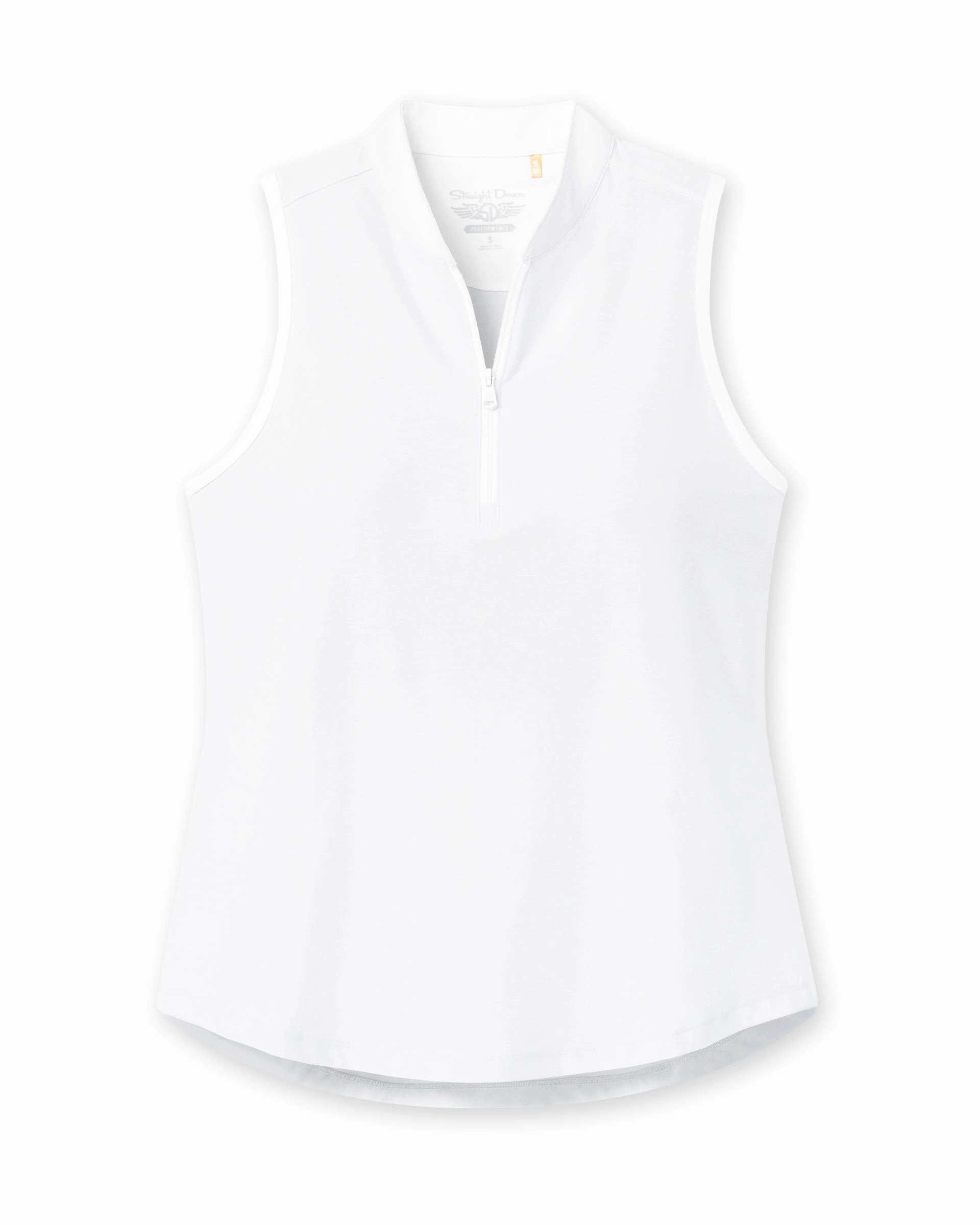 Weekend Outing Everyday Essential Regal Sleeveless Polo - White