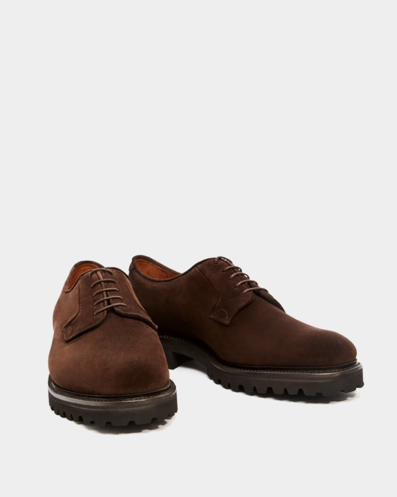 Brown Suede Derby Shoe Gentle Support