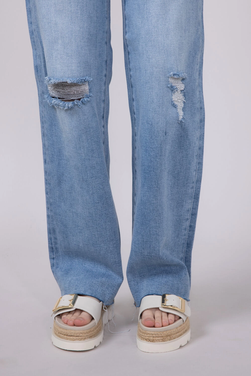 Hidden Ella High Rise Wide Straight Leg Jeans for Women | HD1706WS-ML Sophisticated Look