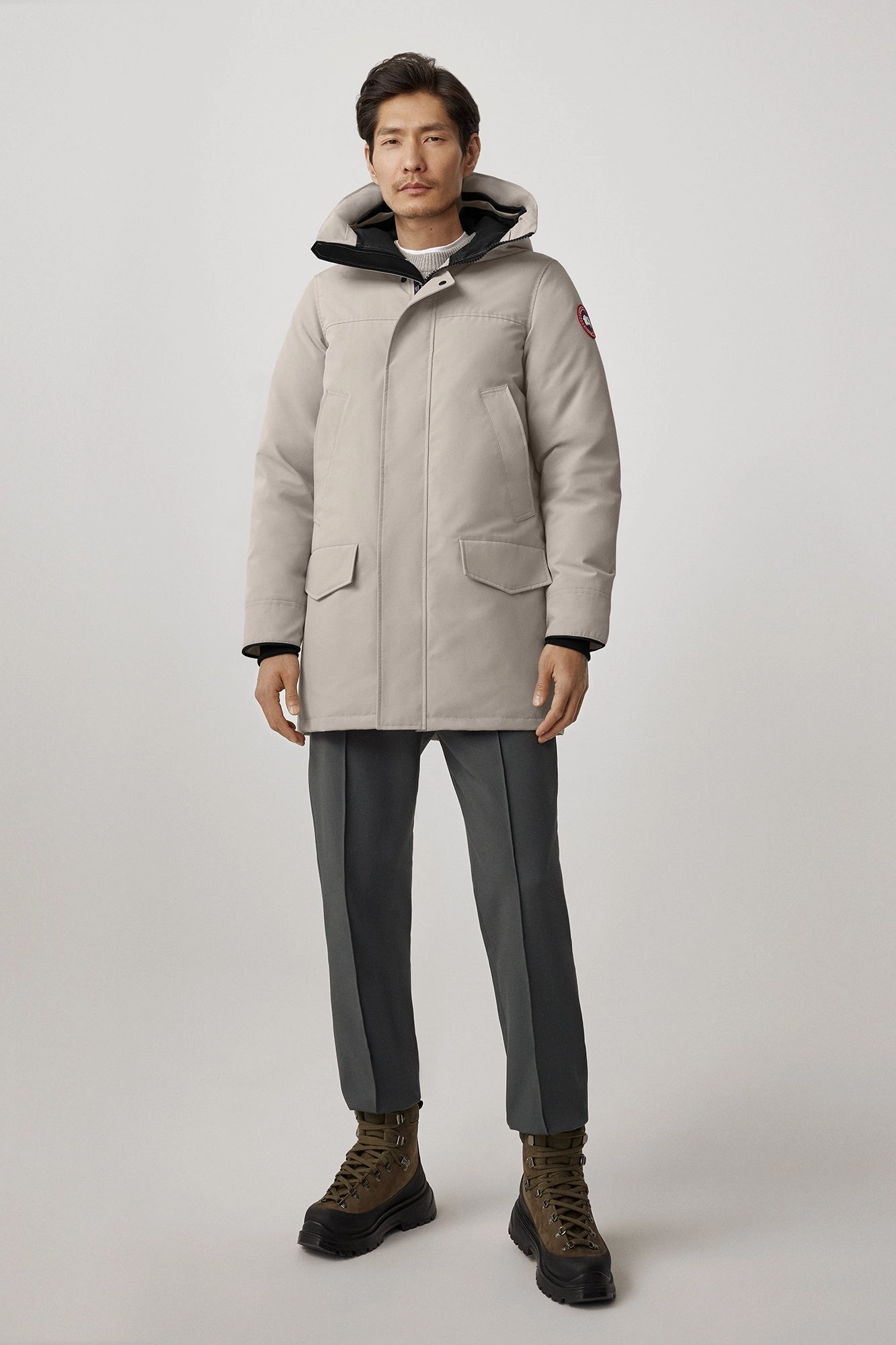 Langford Parka Neutral Street Style