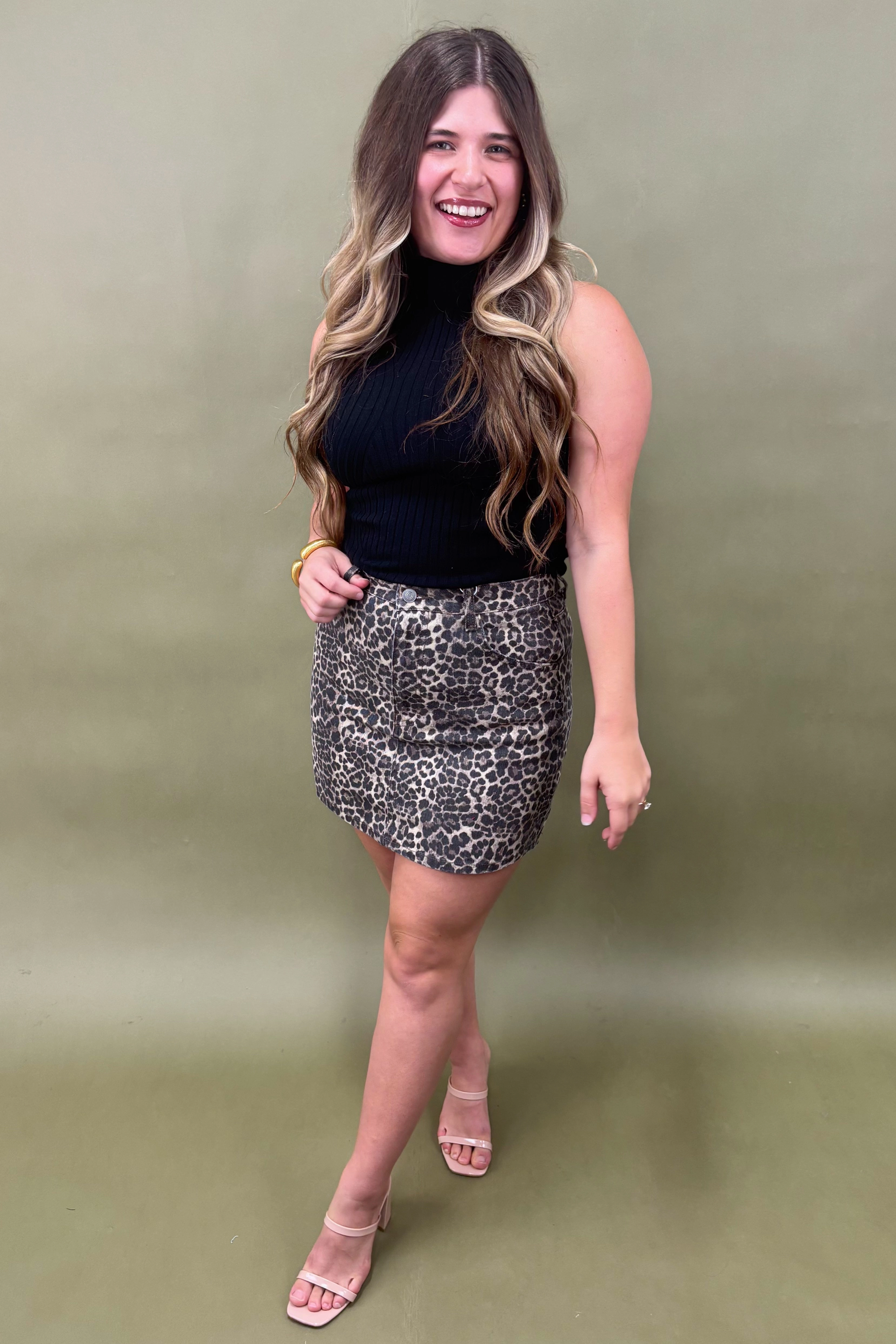 Casual Must-Have On The Prowl Leopard Mini Skirt