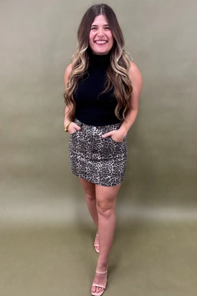 Flexible Gusset Zero Waste Manufacturing On The Prowl Leopard Mini Skirt