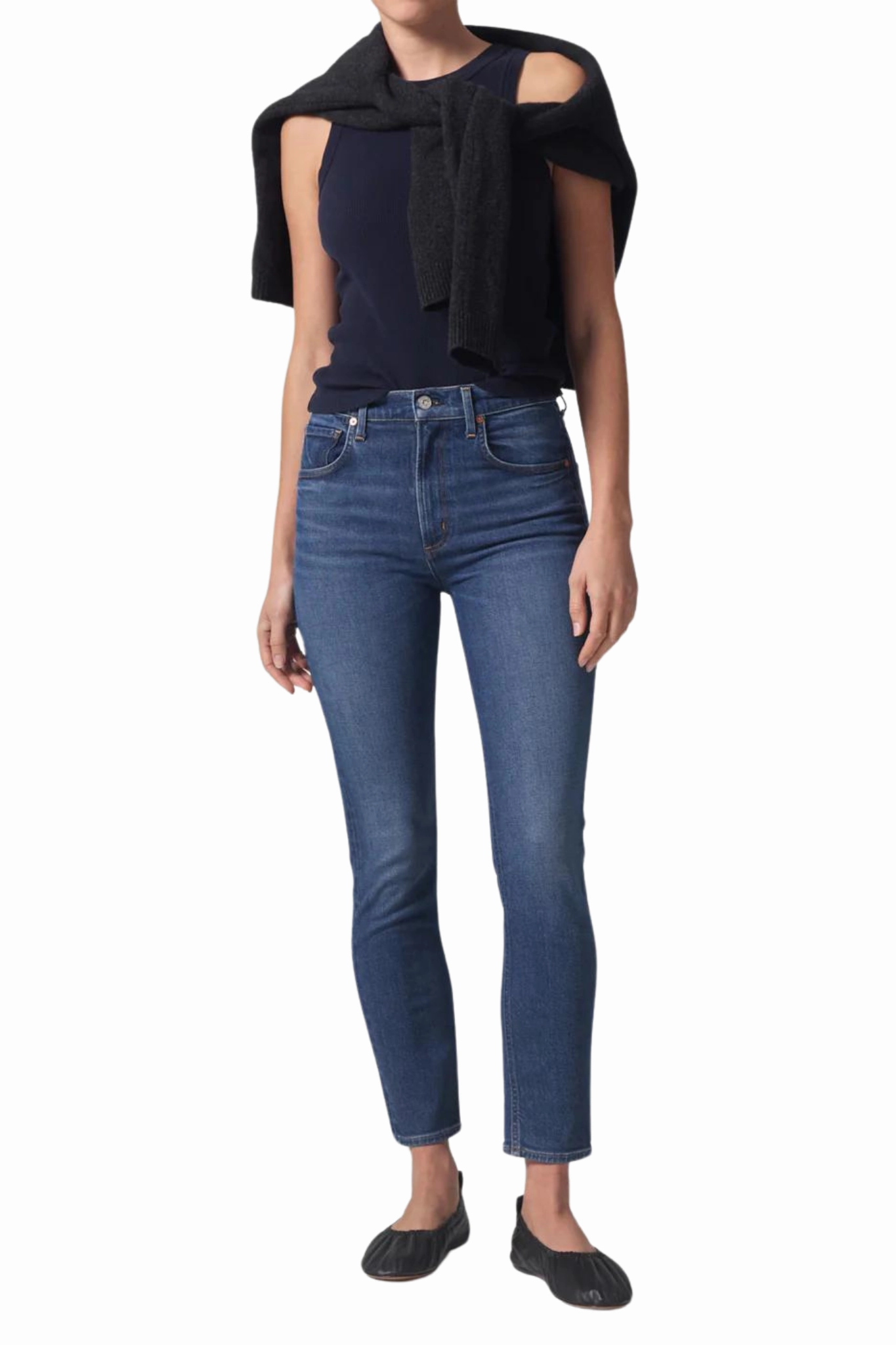 Isola Straight Crop in Crispen Couple Look Modern Day Out Style