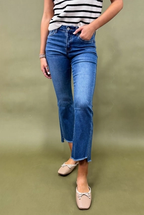 The Elora Crop Flare Jean Outdoor Flex Smart Casual