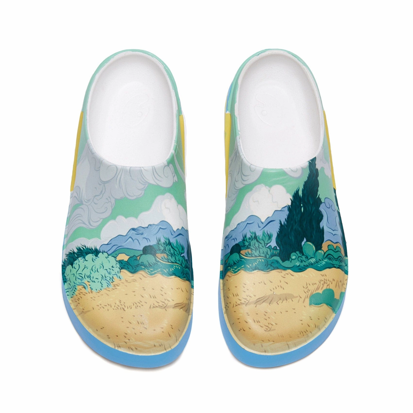 Van Gogh Wheatfield with Cypresses Tenerife Women Light Utility Casual Open Toe Shoes
