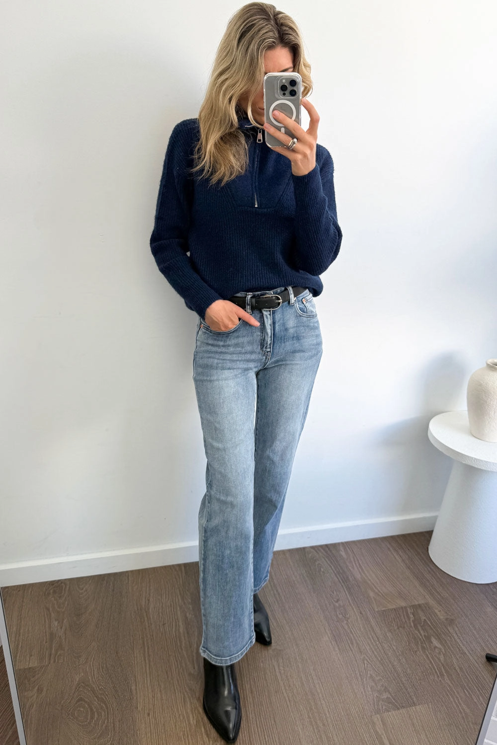 Vintage Wash Comfy Feel Reo Jeans