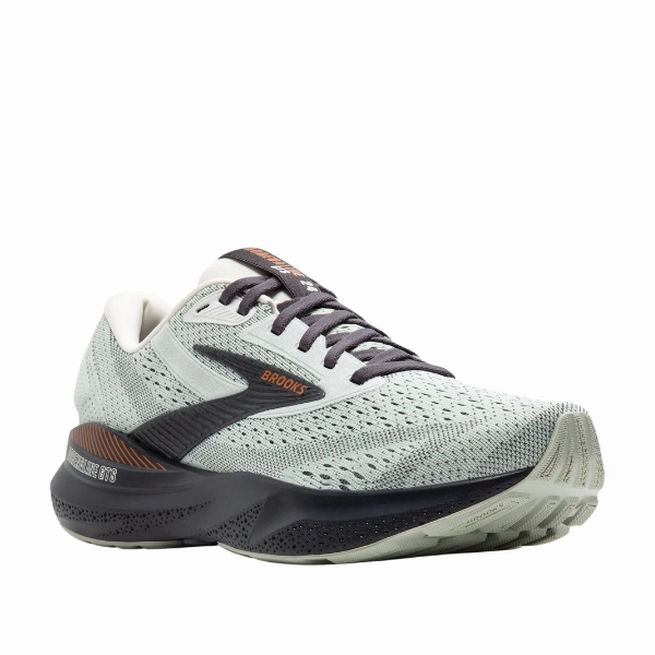 Brooks Women's Adrenaline GTS 24 Wide Green/Black classic accessory Energy Redirecting Stud Configuration