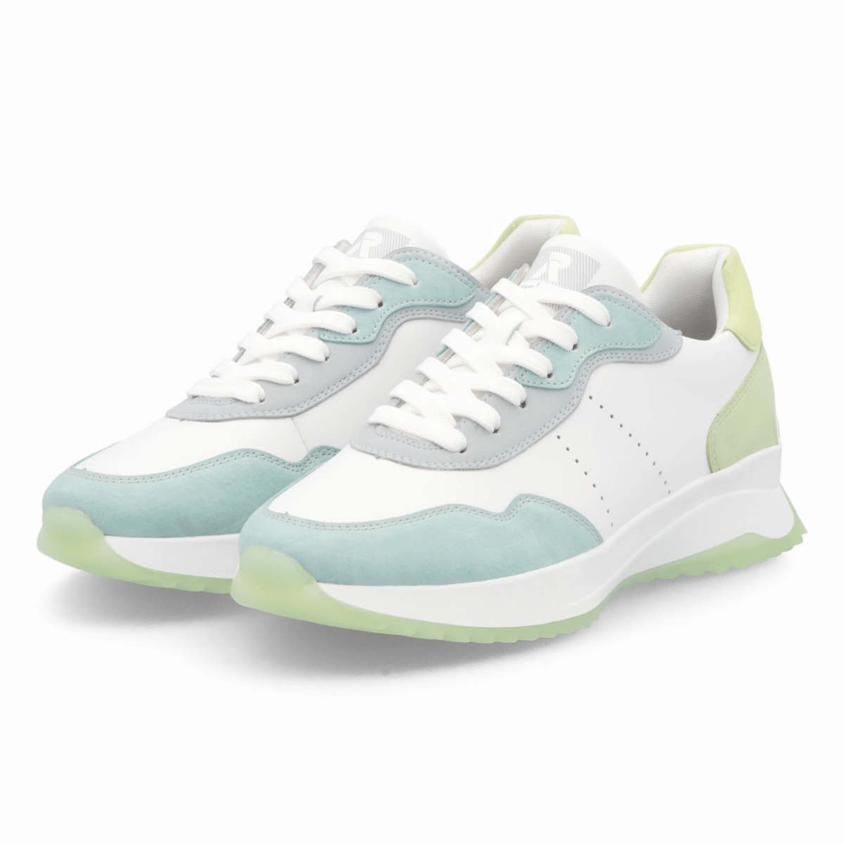 Rieker Women's W1308-81 Dhara Lagoon/White/Blue/Light Mint/Lime Everyday Comfort