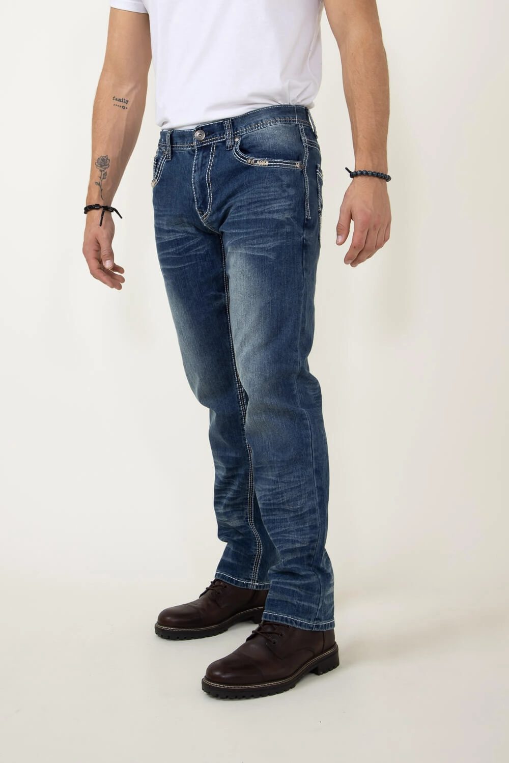 Fitted Comfort True Luck Liam Straight Jeans for Men | TL18150007