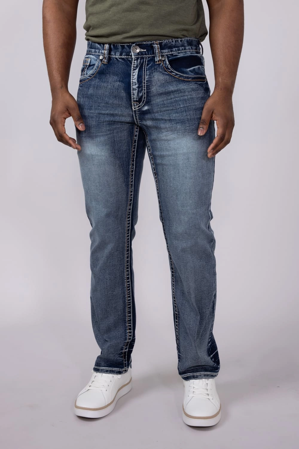 Style Upgrade Teen Outfit Outdoor Adventure Sunny Vibes True Luck Cuyler Bootcut Jeans for Men | TL24012341