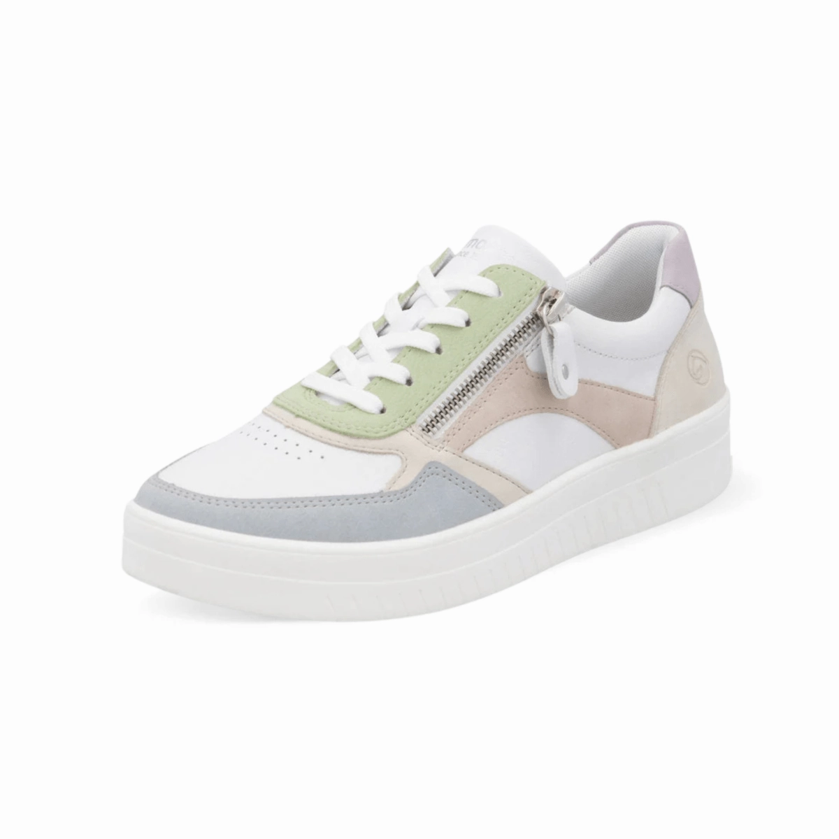 Eco Conscious Packaging Urban Path Rieker Women's Kendra D0J01-87 Blue/White/Cream/Rose/Mauve/Light Mint