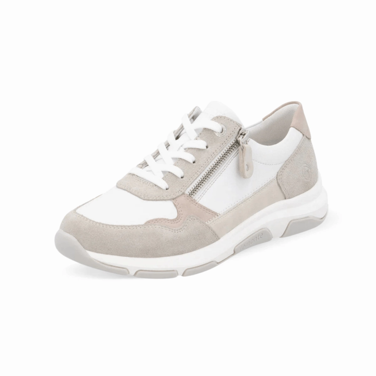 Rieker Women's Soraya D1S03-81 Quartz/White/Rose/Cream Torsional Stability Feature FoamMidsole