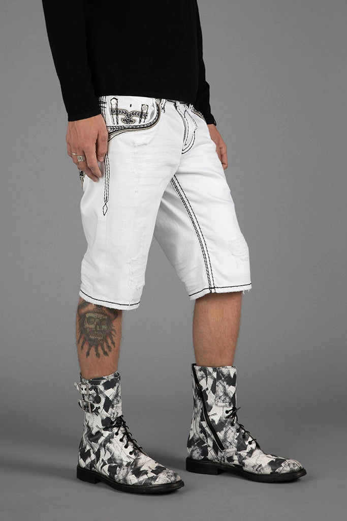 Elastic Band Rielly Denim Shorts