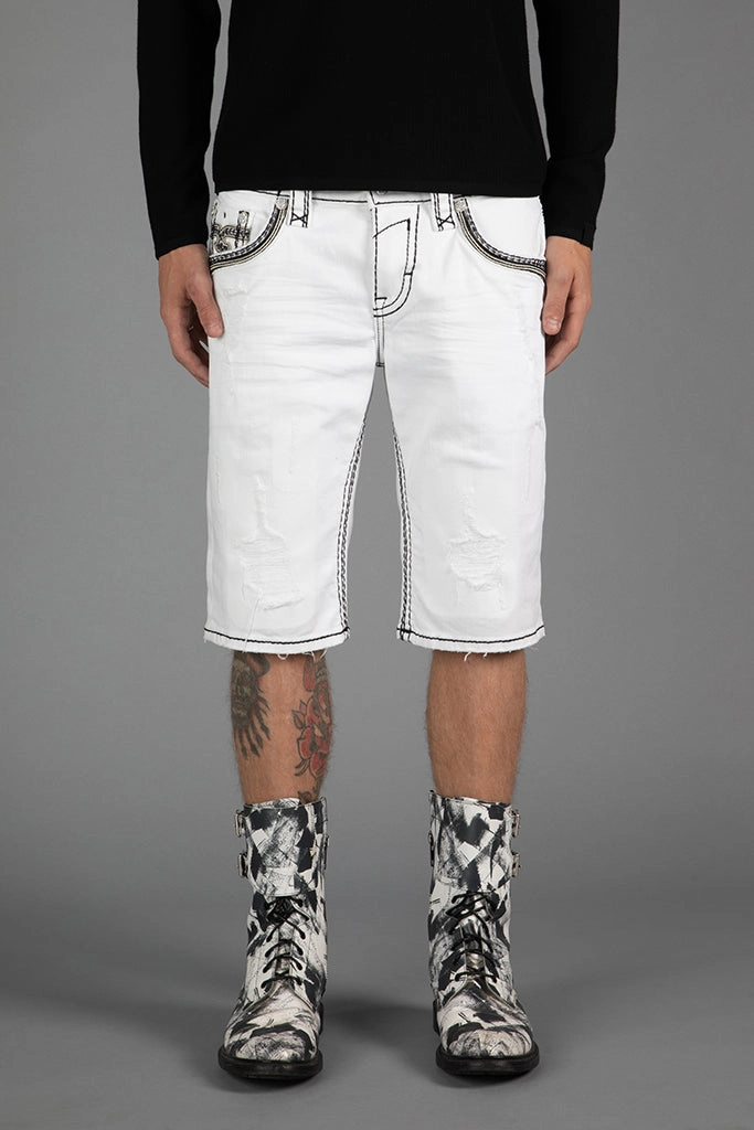 Versatile Layering Capability Rielly Denim Shorts