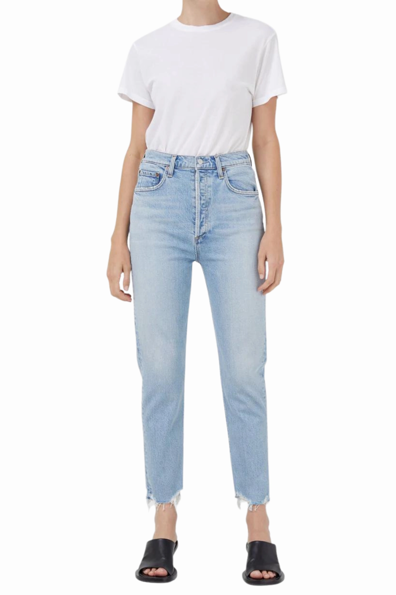 Riley HR Crop Straight in Bitter Street Fashion Affordable