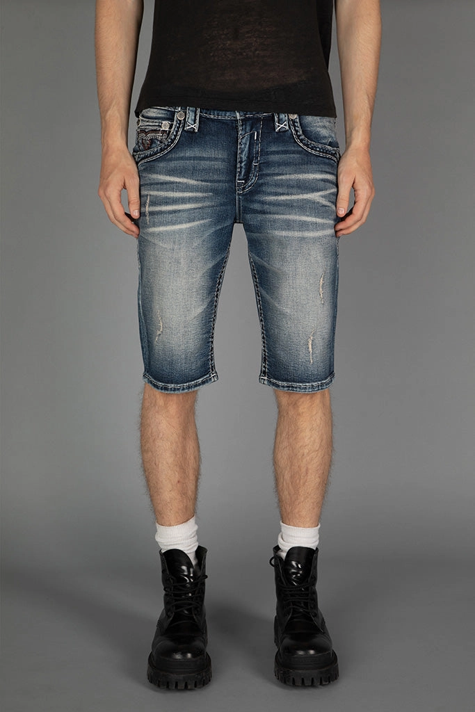 Machine washable poolside gear Marcelo Denim Shorts