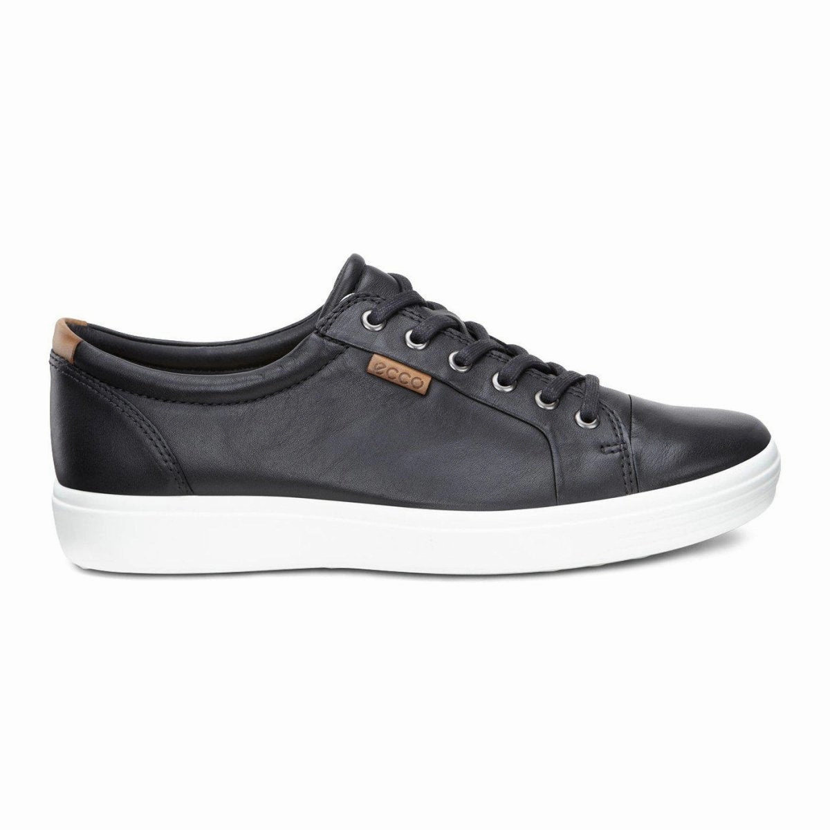 ECCO Men's 430004 Soft 7 Sneaker Black Sporty
