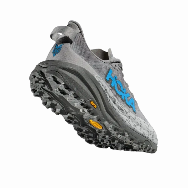 performance equipment High Abrasion Resistance HOKA Women's Speedgoat 6 Stellar Grey/Asteroid Wide