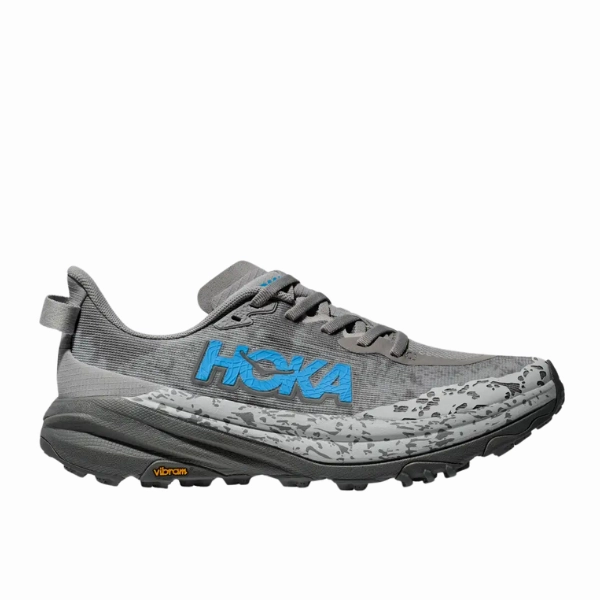 HOKA Women's Speedgoat 6 Stellar Grey/Asteroid Wide stretchy - straps rough shoes