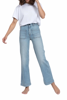 DoubleLayeredHem Sailor Pant in Water Street