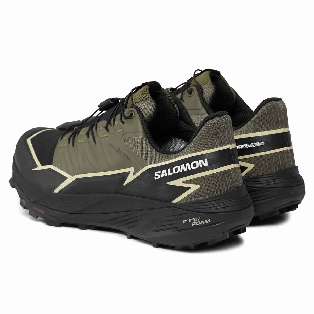 Marathon Mode Salomon Men's Thundercross Gore-Tex Olive Night/Black/Alfalfa