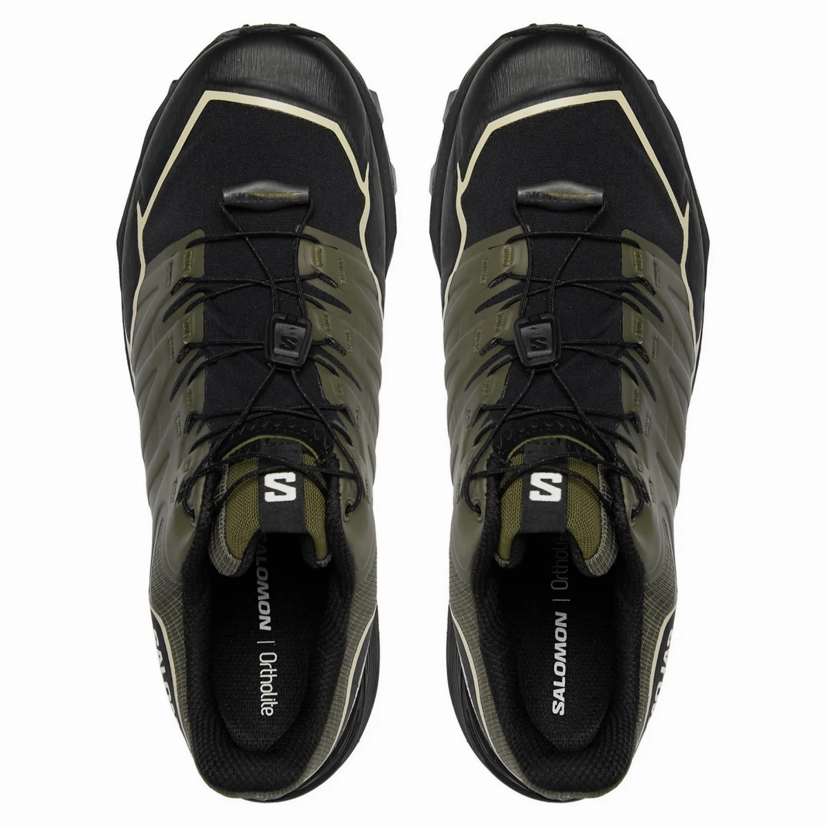 Salomon Men's Thundercross Gore-Tex Olive Night/Black/Alfalfa Ergonomic Heel Cup