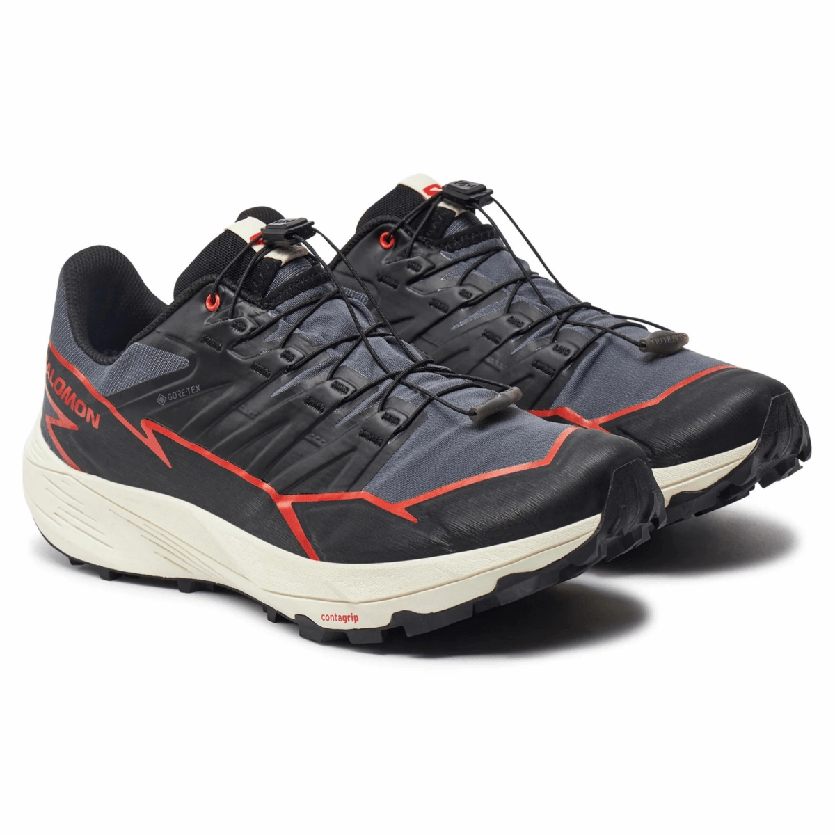 Salomon Men's Thundercross Gore-Tex Turbulence/Black/Cherry Tomato Comfort Driven Design