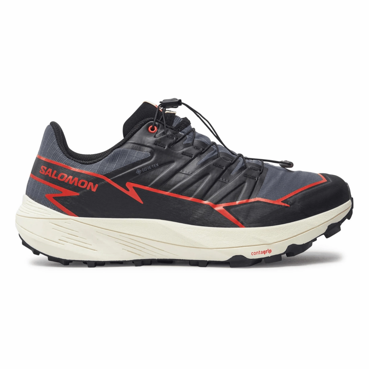 Salomon Men's Thundercross Gore-Tex Turbulence/Black/Cherry Tomato Effortless Entry