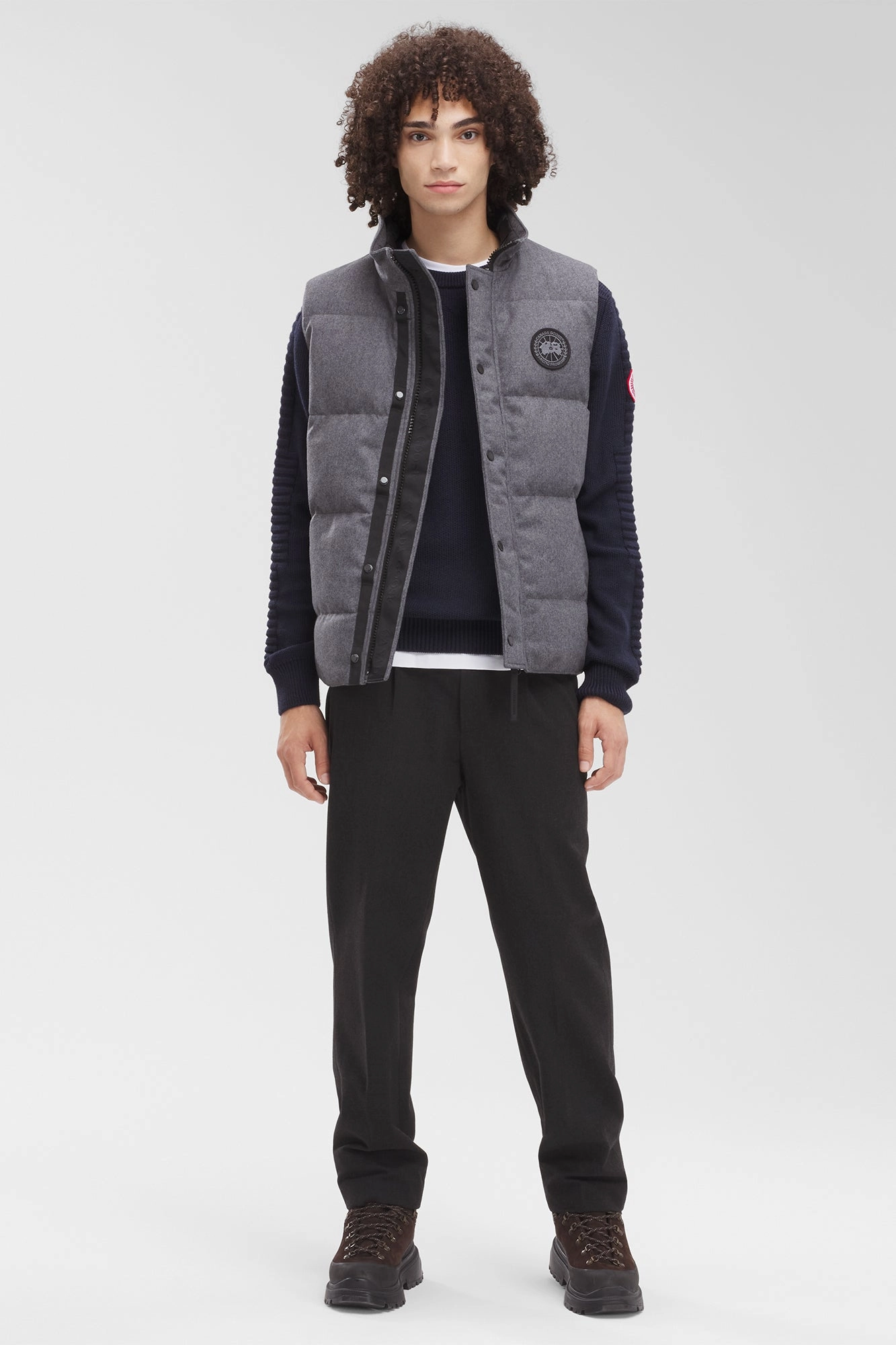 Garson Vest Wool Comfy Street Piece City Walking Style